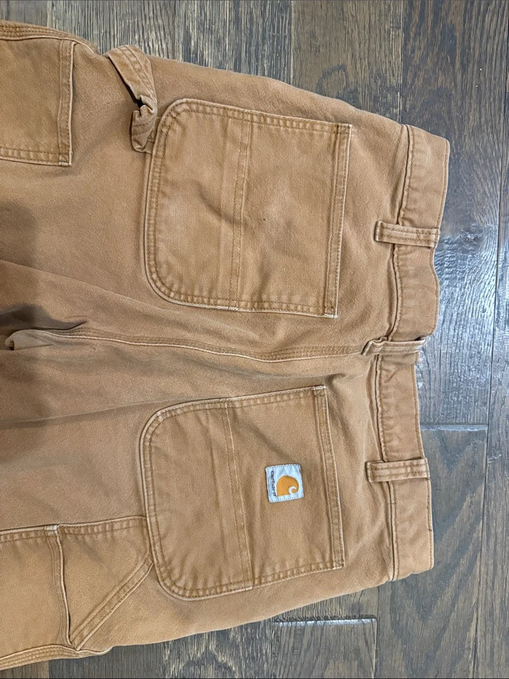 Carhartt Men's Straight Leg Work Pants in Carhartt Brown 34x34 - Picture 4 of 4